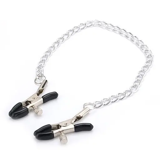 Зажимы для сосков с палочкой: сенсуальность БДСМ-игр Серебристый K000215 - фото 3