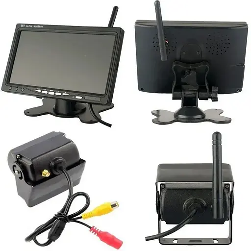 Камера заднего вида Nectronix W701 kit с монитором 7&quot; дюймов беспроводная для грузовиков, автобусов, микроавтобусов - фото 2