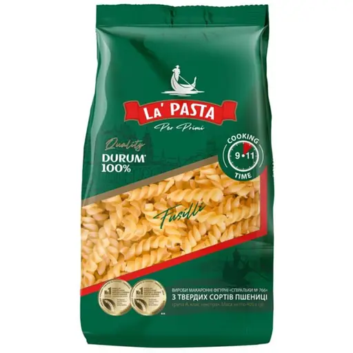 Макаронные изделия La Pasta спираль 800 г (2 шт. х 400 г) - фото 2