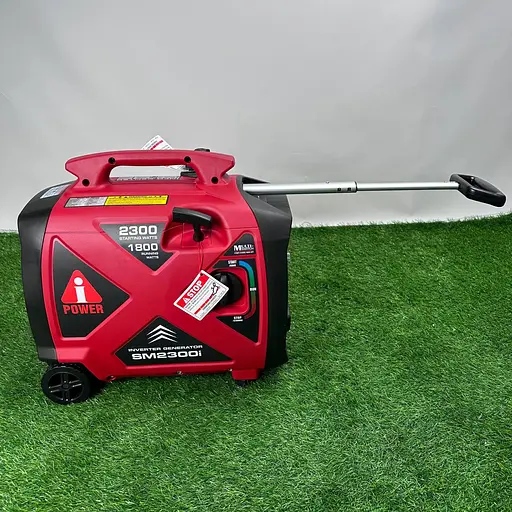 Инверторный бензиновый генератор iPower SM2300I (1.8/2.3 кВт) с дисплеем, колесами и ручкой - фото 11