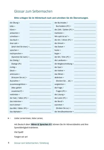 Deutsch uben. Horen + Sprechen A1 Buch mit Audios online - фото 2