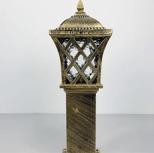 Стильний світильник для вулиці в корпусі застаріле золото | Line F | Арт. 3242-60 BG - фото 4