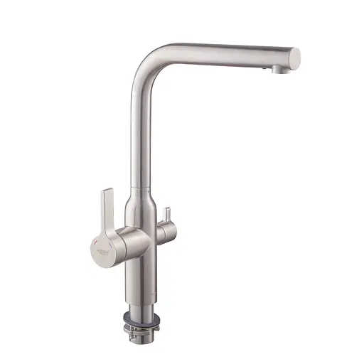 Смеситель для кухни на две воды Koer KI-72020-02 KR4797 Нержавеющая сталь - фото 4