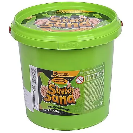 Креативна творчість Danko Toys Stretch Sand STS-01-01U 700 гр Зелений - фото 1