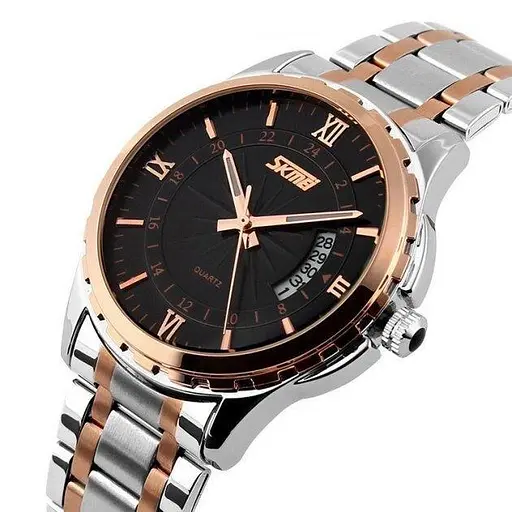 Наручний годинник чоловічий Skmei 9069 Rose Gold - Black, 9069TRGBK (12343) - фото 2