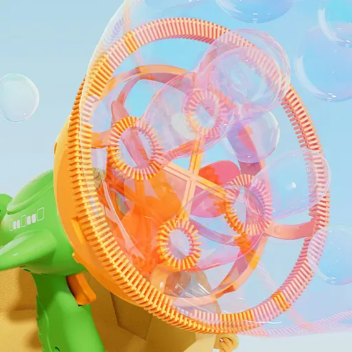 Пістолет для мильних бульбашок H035 Bubble Gun з пропелером 2in1 + bottle 250ml Green - фото 3