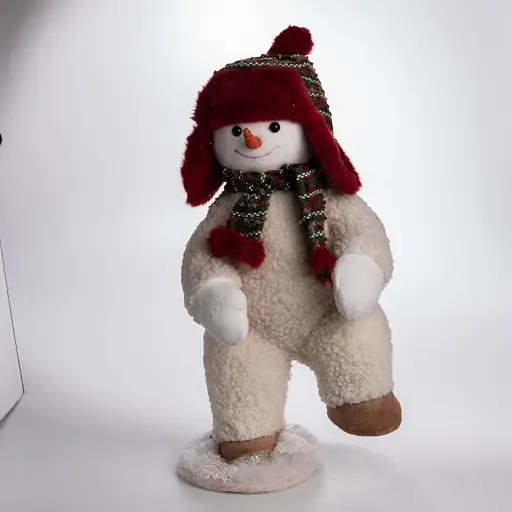 Новорічна фігурка Сніговик 21×21×45 см Yiwu CR-4-11 - фото 4