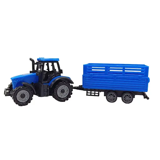 Детский игрушечный трактор с прицепом 5279-92BD(Blue-2)