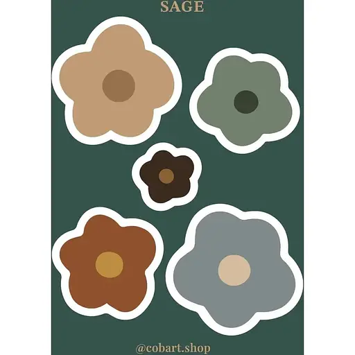 Стикеры Cobart "Sage" объемные 