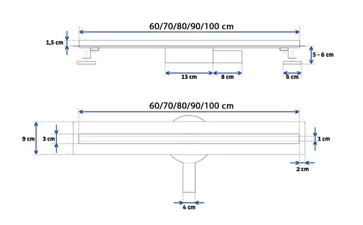 Душовий канал Rea Neo Slim Pro 70 см brushed copper REA-G0651 - фото 8