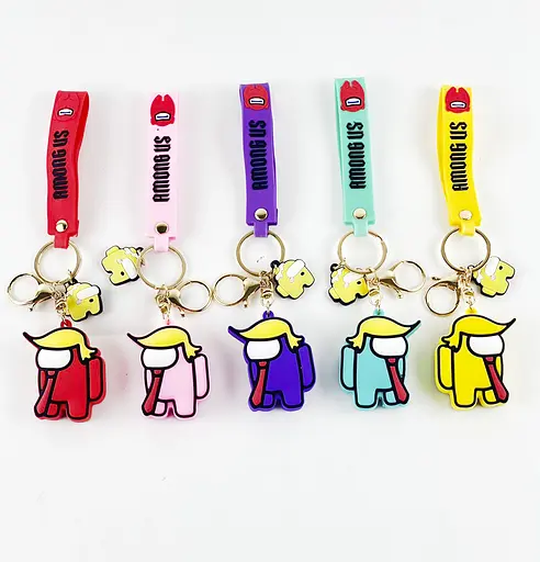 Брелок силіконовий з хлястиком Among Us 6 см (В асортименті) - фото 2