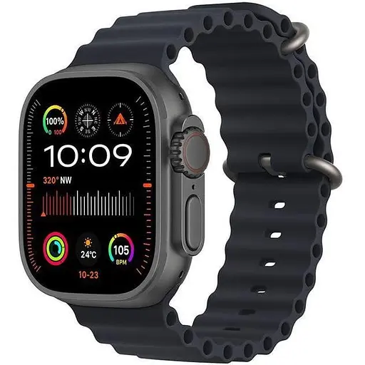 Смарт-годинник Smart Watch HK10 Ultra 3 49 мм з AMOLED Full HD екраном і з 2 додатковими ремінцями в комплекті Чорний