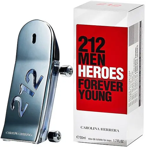 Оригинал Carolina Herrera 212 Men Heroes Forever Young 50 мл - фото 1