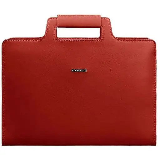 Жіноча шкіряна сумка для ноутбука і документів червона - фото 1