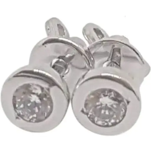 Золотые серьги-пуссеты Империя золота с фианитами. СП131БИ