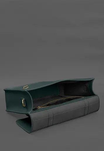 Кожаная сумка-портфель Porte зеленый - фото 7