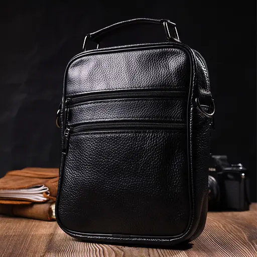 Чоловічий шкіряний месенджер Vintage 19х25х6,5 см sum0024952 - фото 8