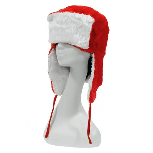 Шапка-ушанка новогодняя - фото 1