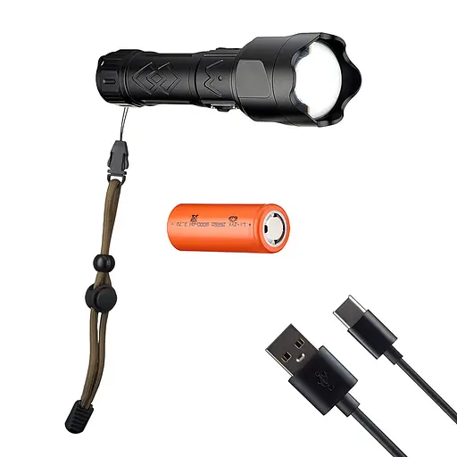 Ліхтарик Flashlight SY-2205 Type-C 3000 mAh Чорний - фото 3