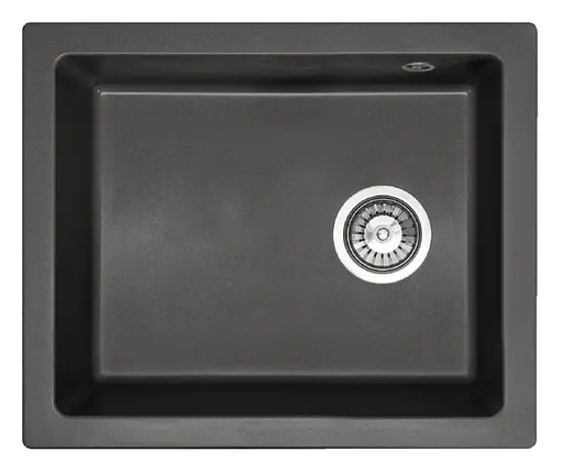 Кухонная мойка гранитная Rea Nels black ZLE-00109, Черный - фото 7