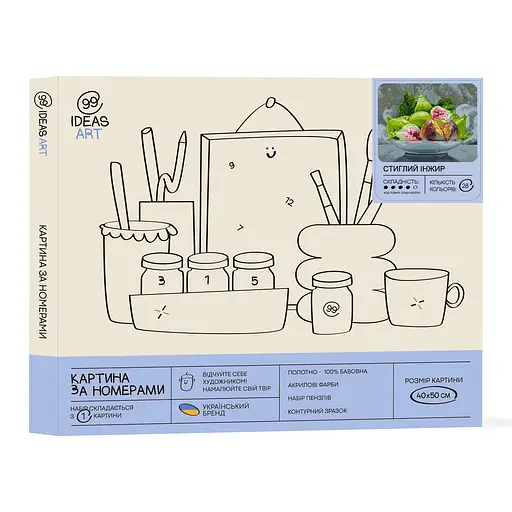 Набор для росписи по номерам "Спелый инжир" 40*50 см - фото 2