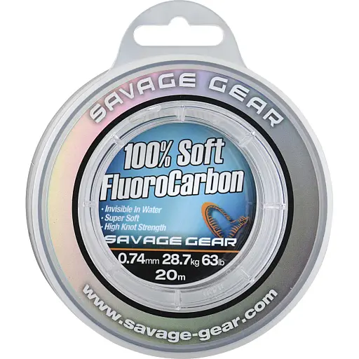 Флюорокарбон Savage Gear Soft Fluorocarbon 20 м 0.74 мм 28.7 кг Clear