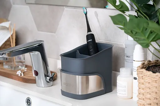 Органайзер для щеток Ardesto Minimalism 15 х 10 х 13.5 см серый (ARHB3101GS) - фото 10