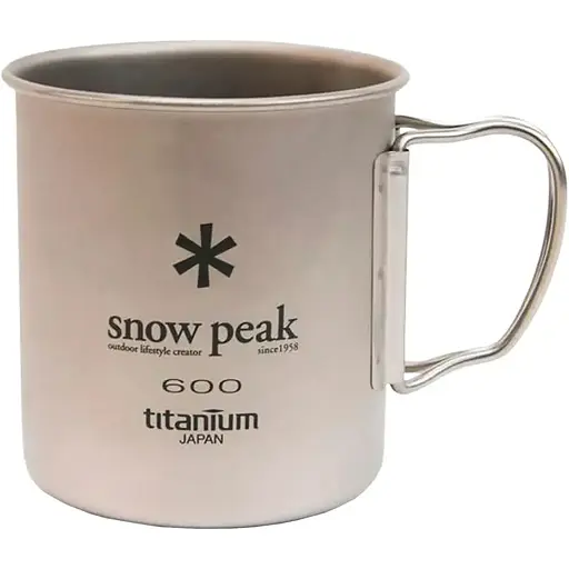 Кружка Snow Peak MG-044R Titanium Single Wall Cup 600 мл