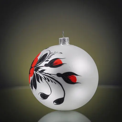 Набір ялинкових прикрас Різдвяні історії Петриківка Мотанка червона скло (4820001180619) - фото 7