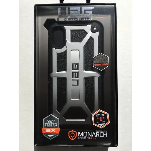 Оригинальный противоударный чехол UAG Monarch для iPhone XS / X Platinum IPHX-M-PL - фото 2
