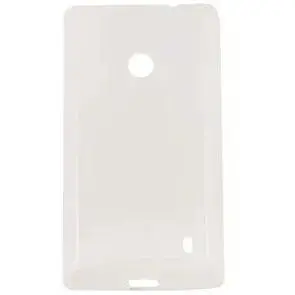 Чохол для Nokia Lumia 525 панель біло-прозора - фото 1