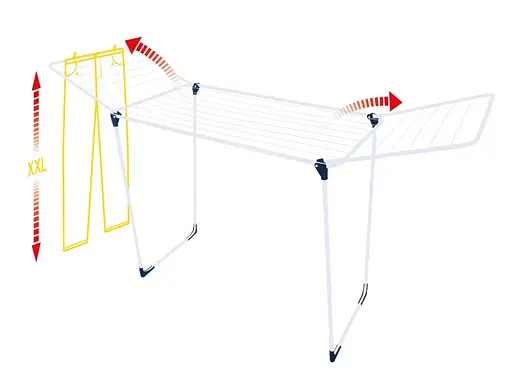 Сушилка для белья напольная Casa Si Merkur Pluse 18m White (CS92234C04) - фото 3