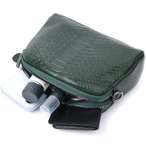 Женская сумка Vintage на два отделения из натуральной кожи 19х12х7 см sum0027016 - фото 10