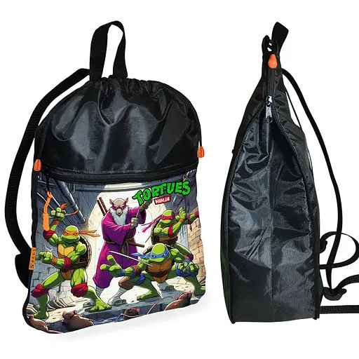Шкільний рюкзак дитячий Черепашки-ніндзя + Сумка для взуття спортивної форми рюкзак-мішок для хлопчика (01779) - фото 2