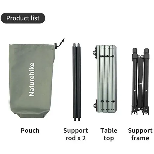 Складаний стіл Naturehike Yamami Y01 CNK2450JJ027, М, алюміній - фото 3