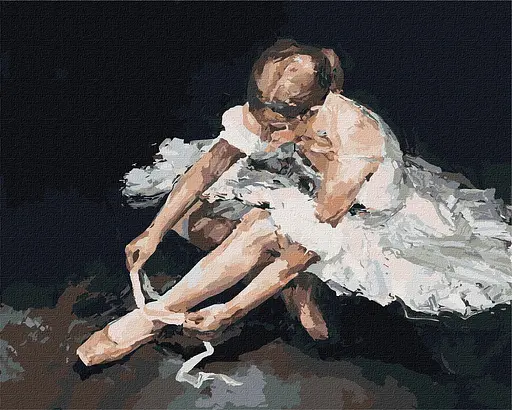 Набір для розпису по номерах Жіноча грація, 40x50 см, КНО4902