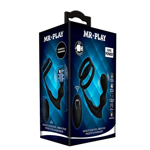 Вибростимулятор простаты MR Play Remote Control, 13.5 см (черный) - фото 8