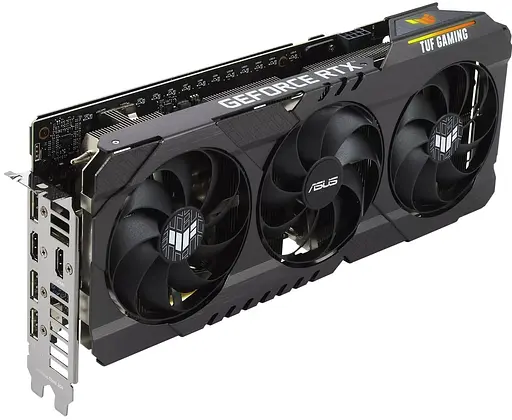 Відеокарта ASUS RTX 3060 12Gb TUF Gaming OC LHR (TUF-RTX3060-O12G-V2-GAMING) (GDDR6, 192 bit, PCI-E v4.0) Б/в - фото 6