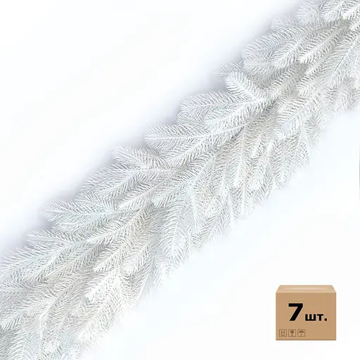 Хвойні гірлянди Hvoya Lux литі білі (7 шт. x 1.2 м)