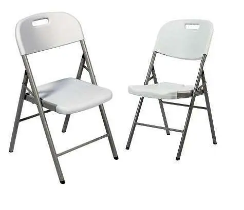 Крісла садові розкладні SpringFun 3шт набір садові стільці для відпочинку 120 кг Білий - фото 2