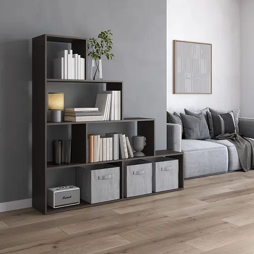 Полка для книг Vays стеллаж для дома M-57 Венге Темный