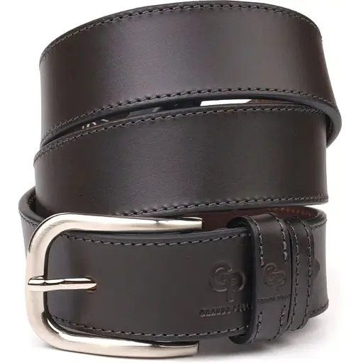 Ремінь шкіряний Grande Pelle чоловічий 4х120 см acs0024548 - фото 1