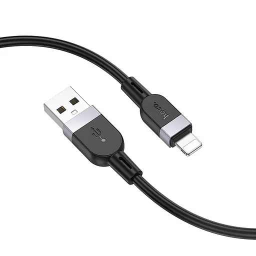 Кабель Hoco X109 Energy silicone charging data cable iP (L=1 м) чорний - фото 3