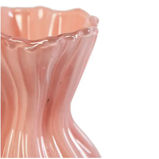 Ваза Lefard Ellen pink стеклянная 25х13 см (804-164) - фото 2