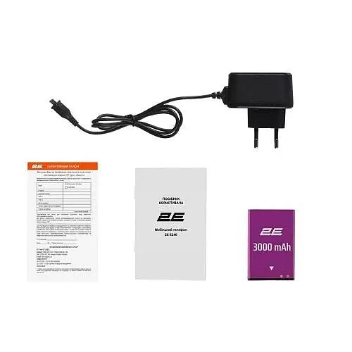 Кнопковий телефон 2E E240 Power чорний - фото 7