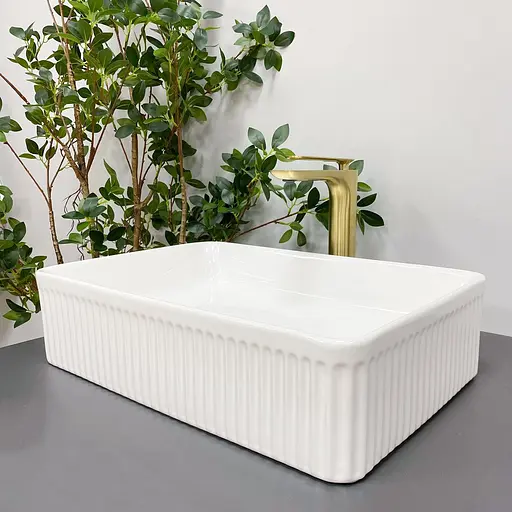 Умивальник VBI Brescia white накладний VBI-013900, Білий - фото 4