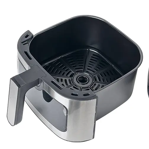 Аерофритюрниця Crownberg CB-5554 з антипригарною чашею безолійна 6.5л 2000Вт Чорний - фото 3