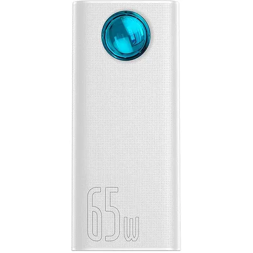 Зовнішній акумулятор (Power Bank) Baseus Amblight Quick Charge 65W 30000 mAh White (PPLG-A02)