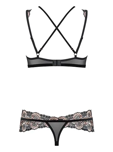 Комплект білизни Obsessive 873-SEA-1 L/XL чорний - фото 5