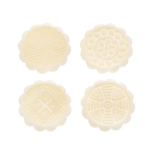 Плунжер кондитерский для печенья и мастики круг + 4 насадки, Kitchen Master Белый 86278 - фото 3